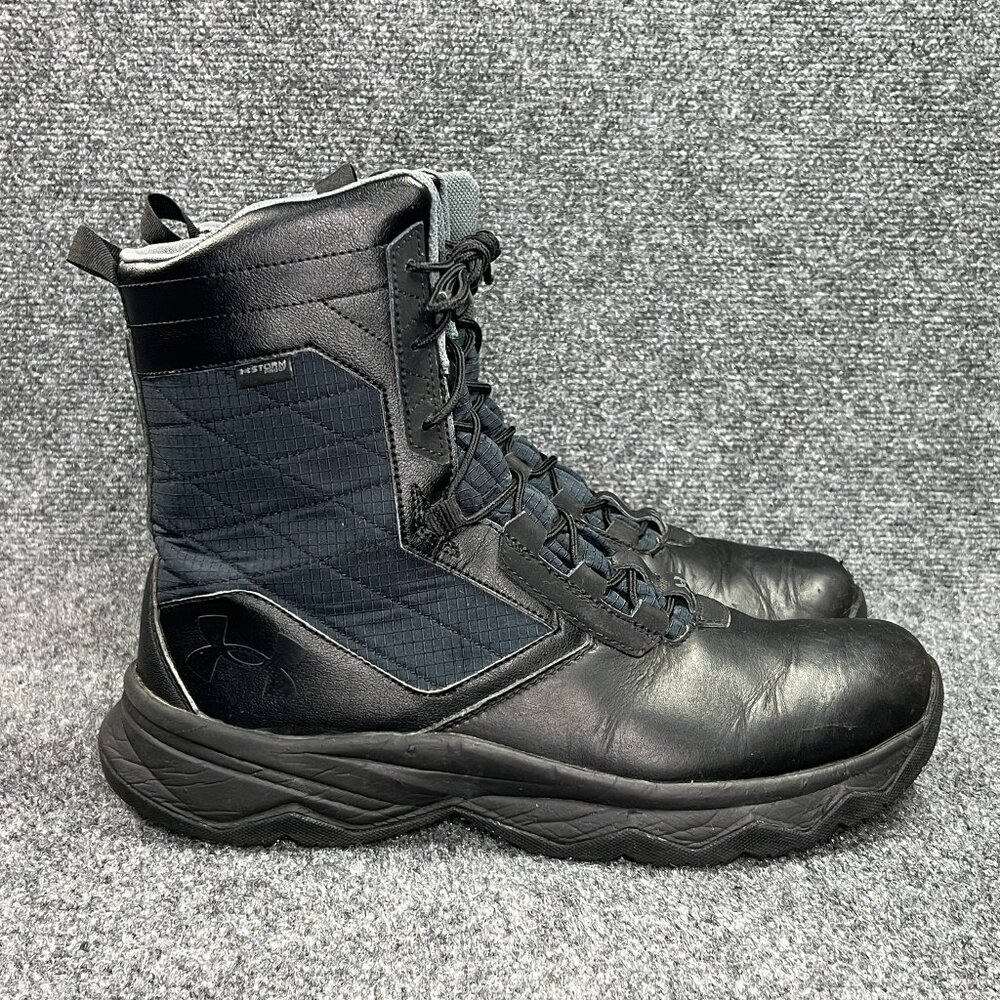 Under Armour Stellar G2 Protect Tactial Boots Men's Size 12 Black Leather Combat